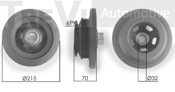 TREVI AUTOMOTIVE skriemulys, alkūninis velenas PC1111